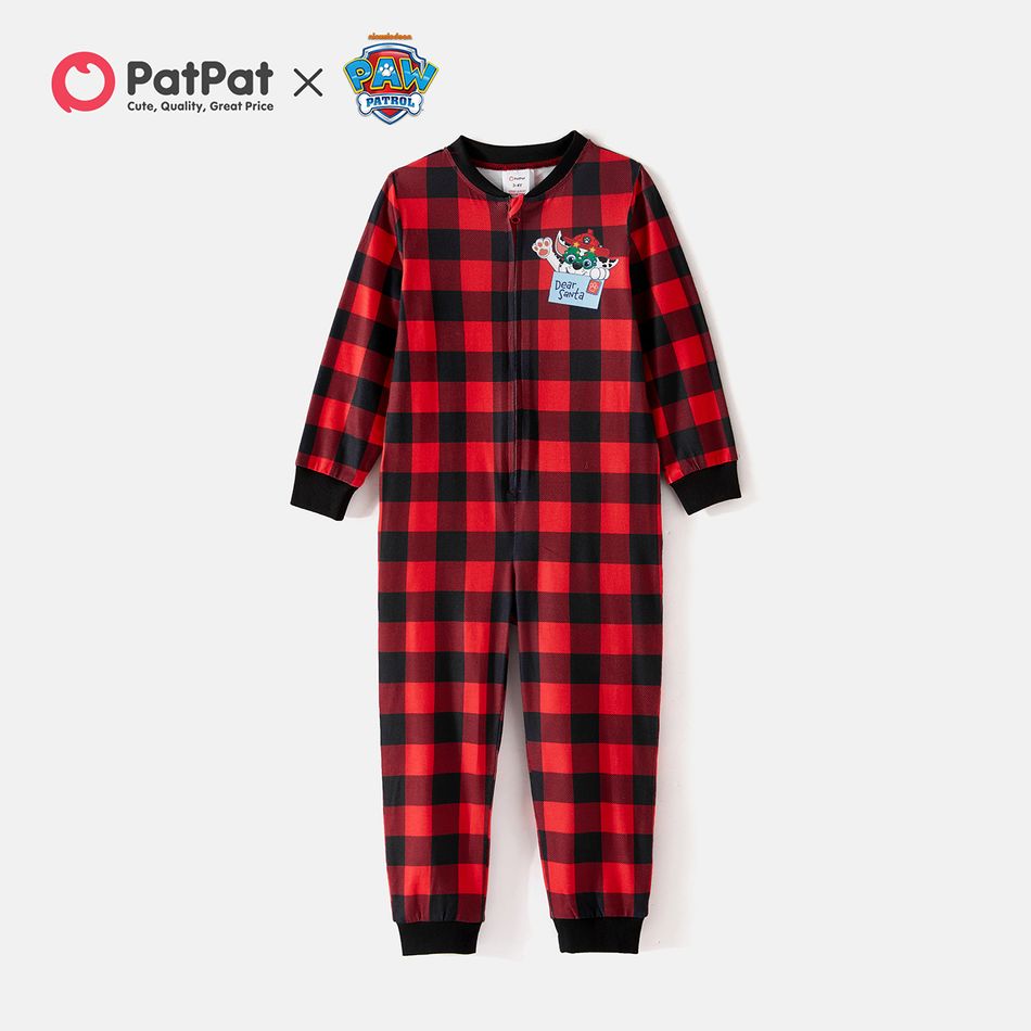 Helfer auf vier Pfoten Weihnachten Familien-Looks Hund Langärmelig Familien-Outfits Pyjamas (Flame Resistant) rot schwarz big image 12