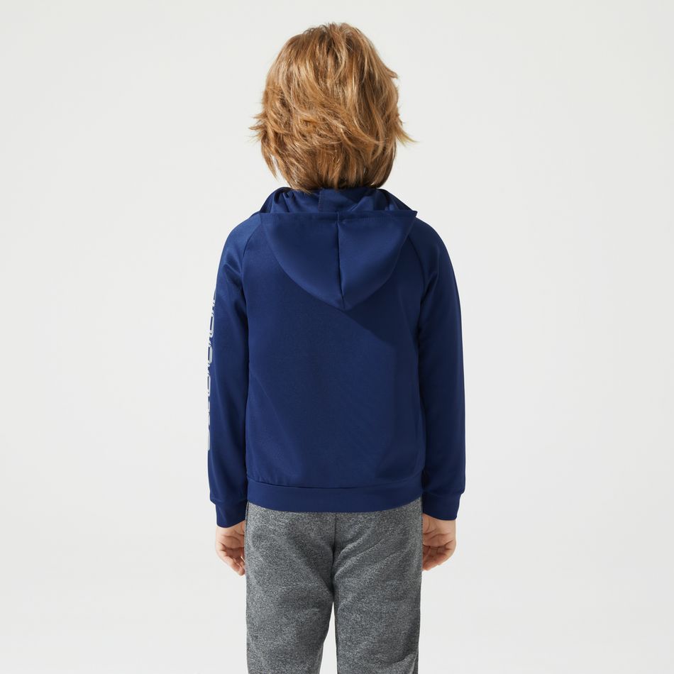 Activewear Kid Boy/Kid Girl Letter Print Raglan Sleeve Hoodie Sweatshirt Blue big image 6
