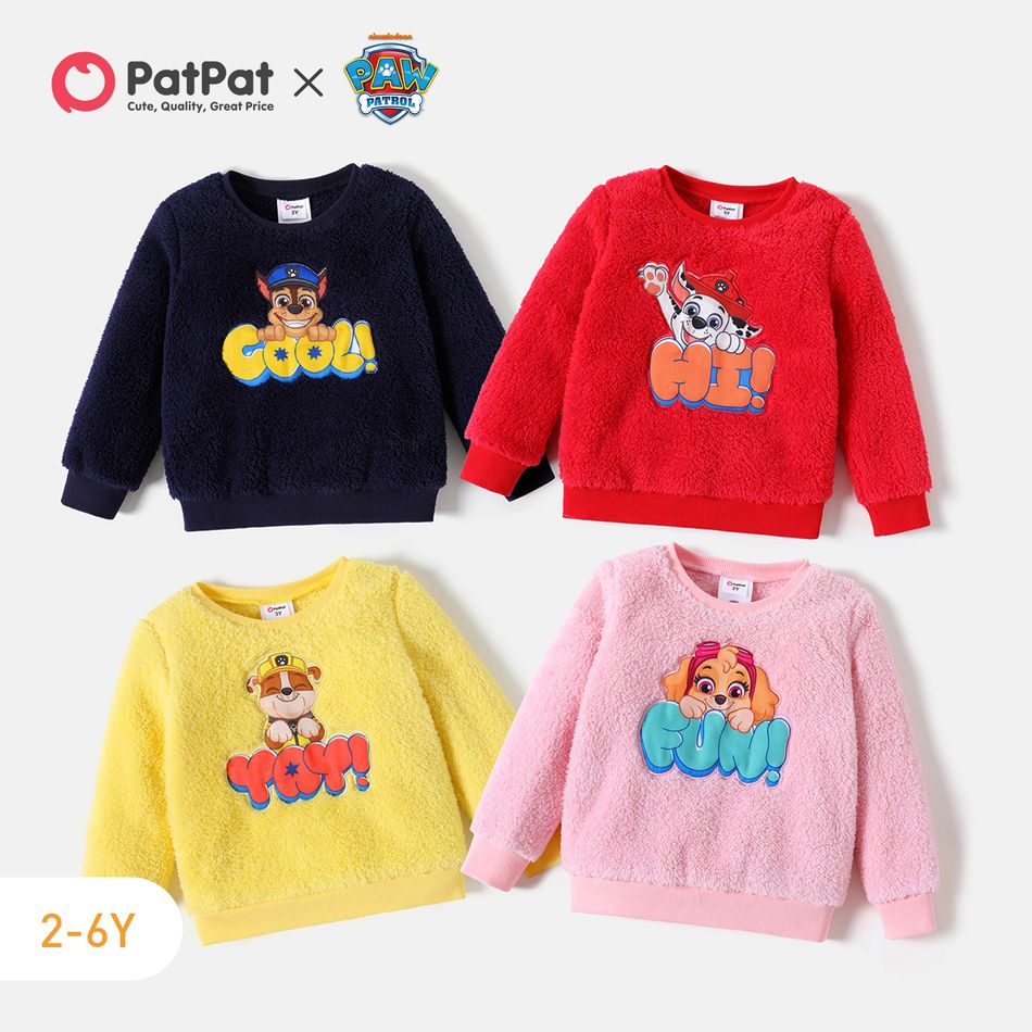 PAW Patrol Toddler Girl/Boy Embroidered Fleece Cotton Sweatshirt Tibetanblue big image 2