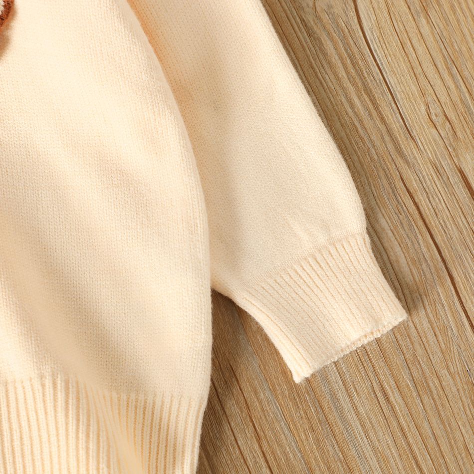 2 قطعة طفلة صغيرة حلوة منزعج BOWKNOT تصميم سترة وسراويل مجموعة مضلع كاكي big image 5