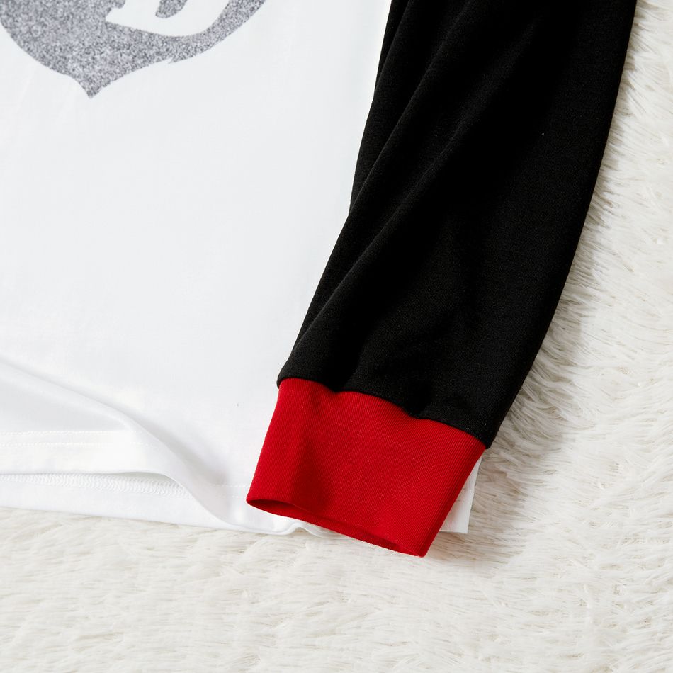 Natal Look de família Manga comprida Conjuntos de roupa para a família Pijamas (Flame Resistant) vermelho preto big image 5