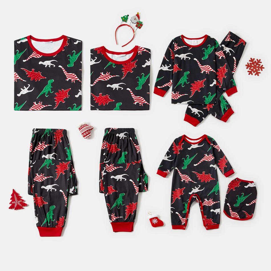 Natal Look de família Manga comprida Conjuntos de roupa para a família Pijamas (Flame Resistant) colorblock