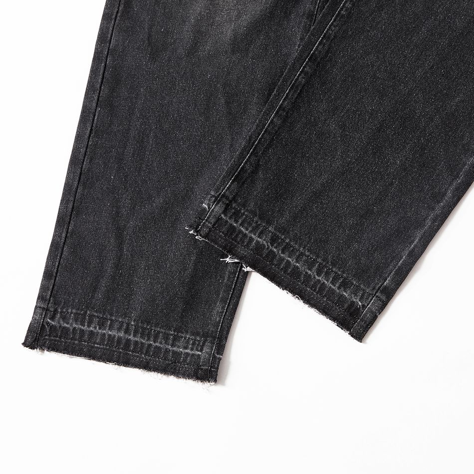 Maternity Cat Whiskers Straight Leg Jeans Dark Grey big image 5
