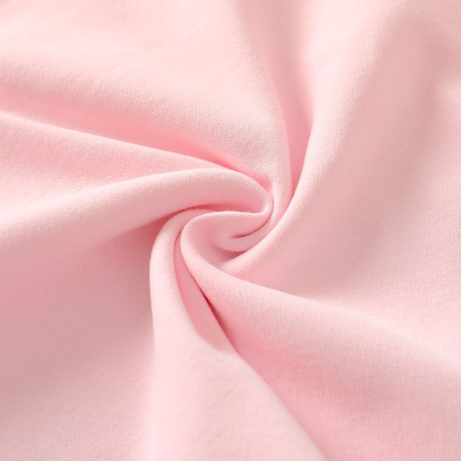 2-pack 100% Cotton Newborn Receiving Blanket Baby Sleeping Bag Swaddles Wrap Blanket & Beanie Hat Set Light Pink big image 7