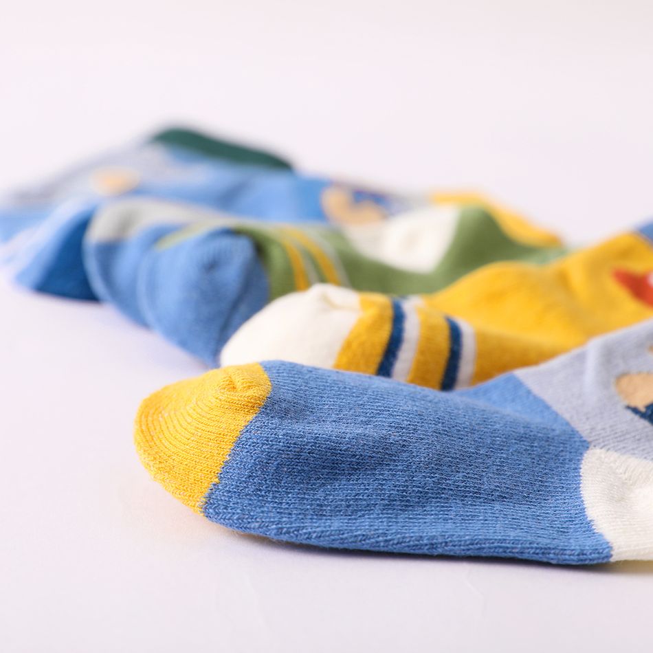 5-pairs Baby / Toddler Cartoon Dinosaur Jacquard Socks Multi-color
