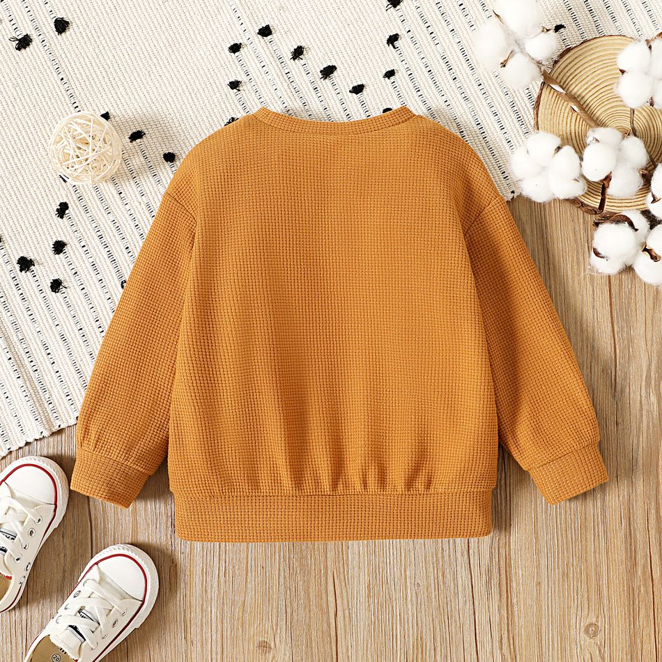 Enfant en bas âge Unisexe Décontracté Sweat-shirt Marron big image 2