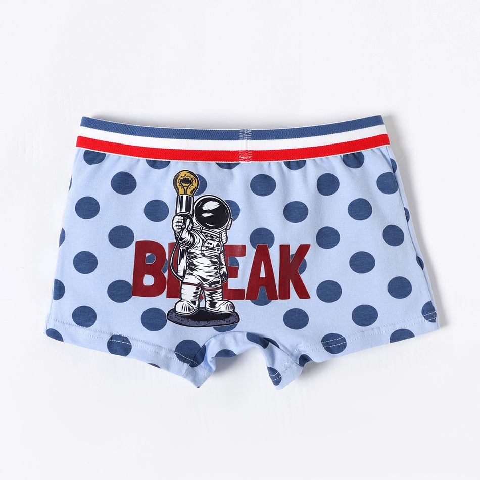 4-Pack Kid Boy Space Graphic Boxer Briefs Underwear Multi-color big image 7