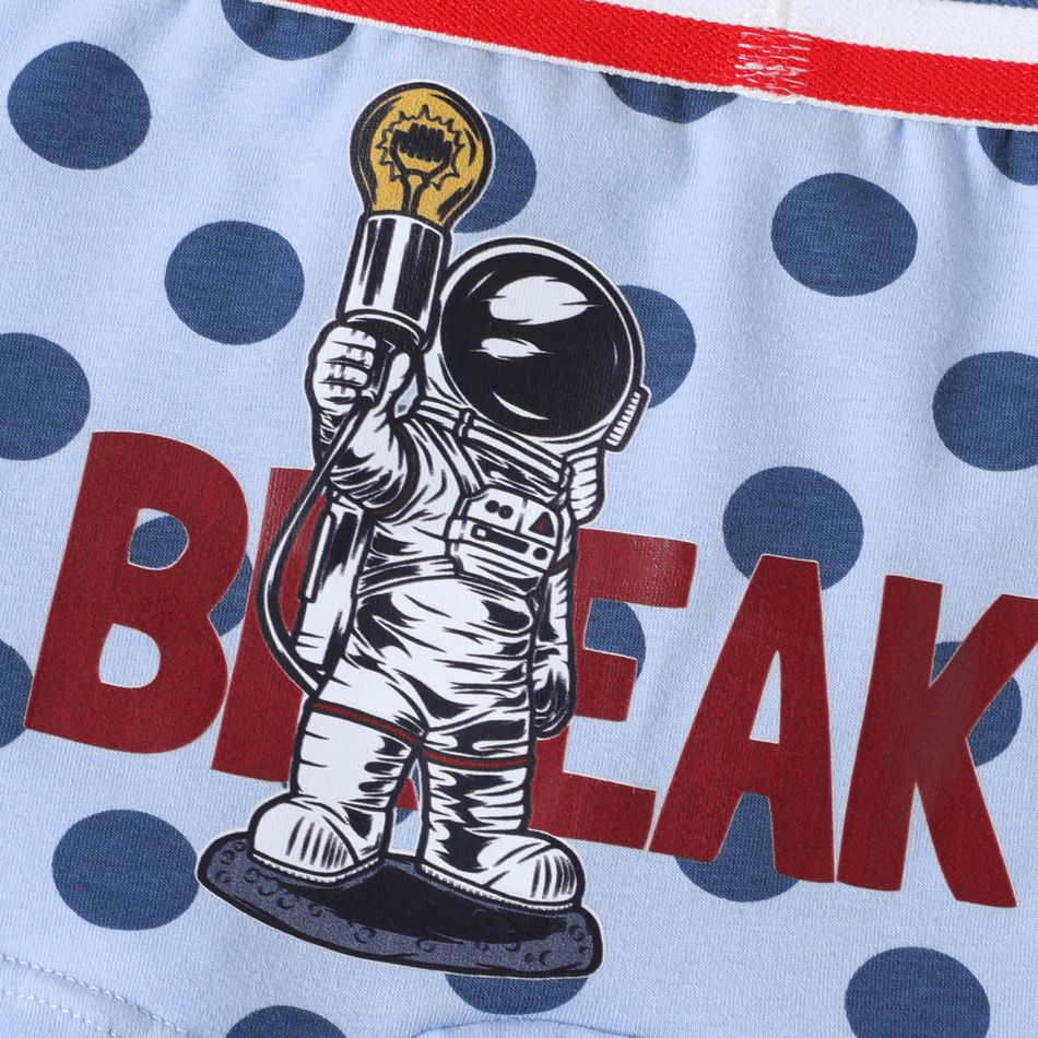 4-Pack Kid Boy Space Graphic Boxer Briefs Underwear Multi-color big image 8