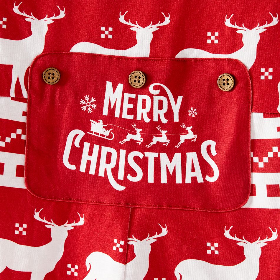 Natal Look de família Manga comprida Conjuntos de roupa para a família Pijamas (Flame Resistant) vermelho 2 big image 19
