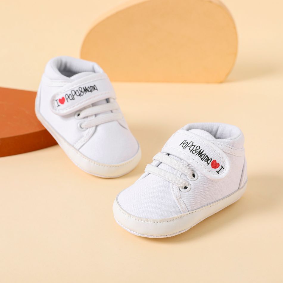 Baby / Toddler Letter Graphic White Prewalker Shoes White big image 1
