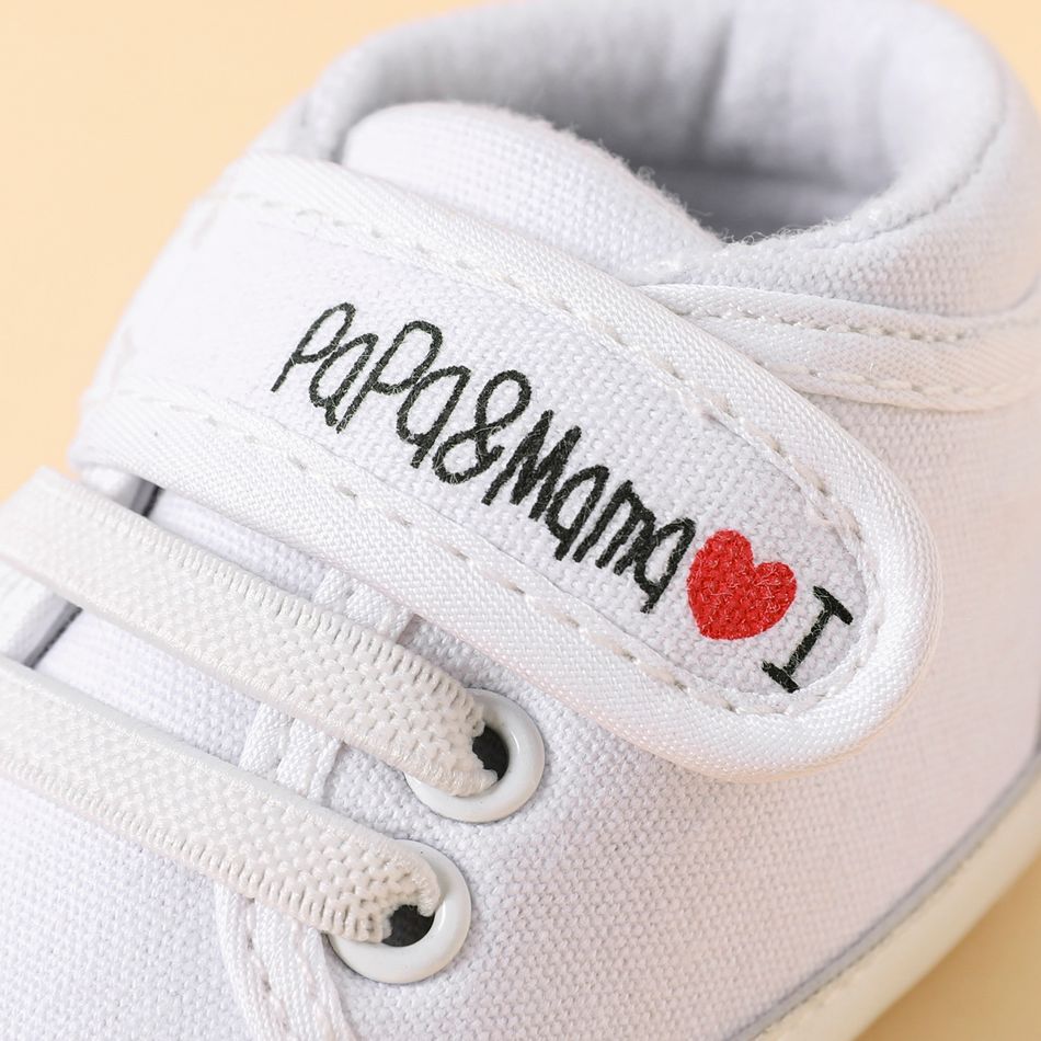 Baby / Toddler Letter Graphic White Prewalker Shoes White big image 4