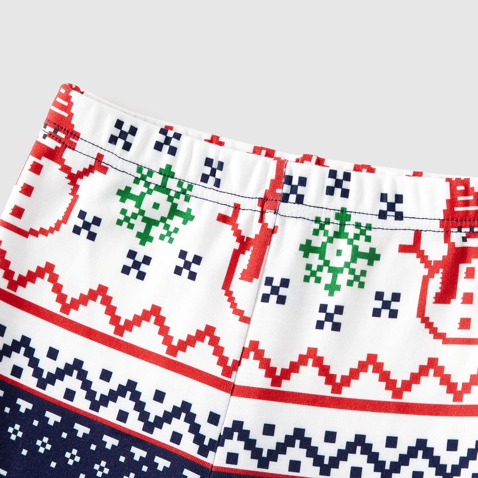 Christmas Family Matching Allover Print Long-sleeve Snug Fit Pajamas Sets Colorful big image 6