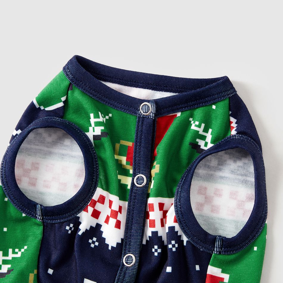 Natal Look de família Manga comprida Conjuntos de roupa para a família pijama apertado colorido