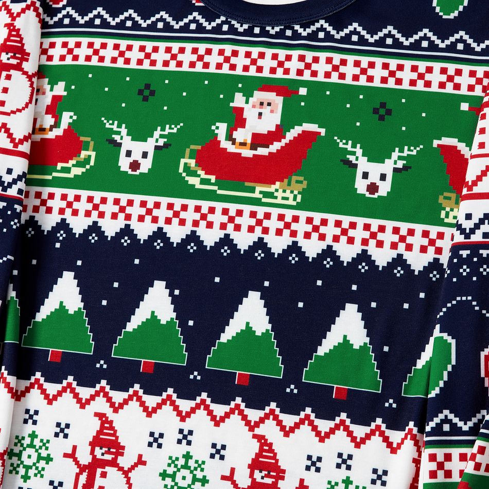 Natal Look de família Manga comprida Conjuntos de roupa para a família pijama apertado colorido big image 4