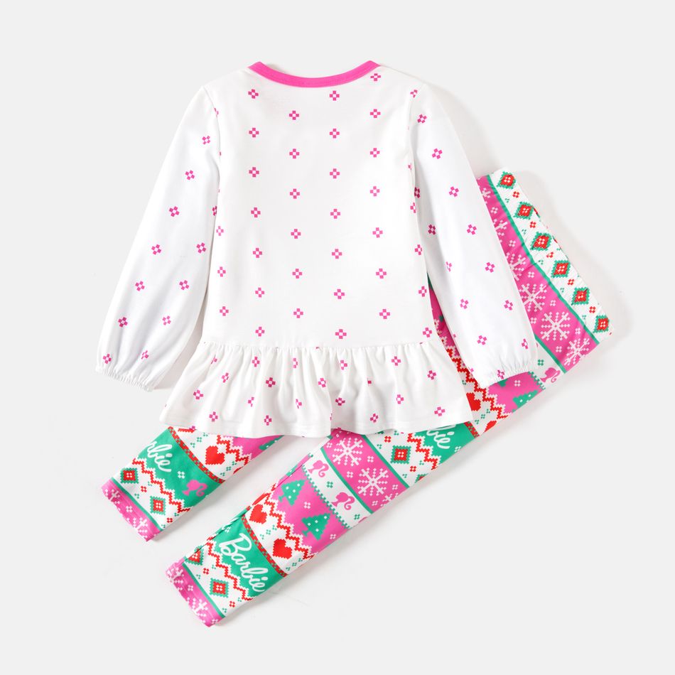Barbie 2-piece Toddler Girl Character Graphic Christmas Set Multi-color