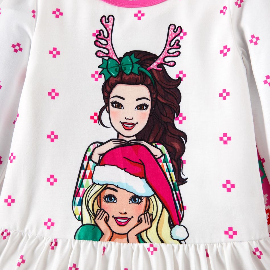 Barbie 2-piece Toddler Girl Character Graphic Christmas Set Multi-color big image 2