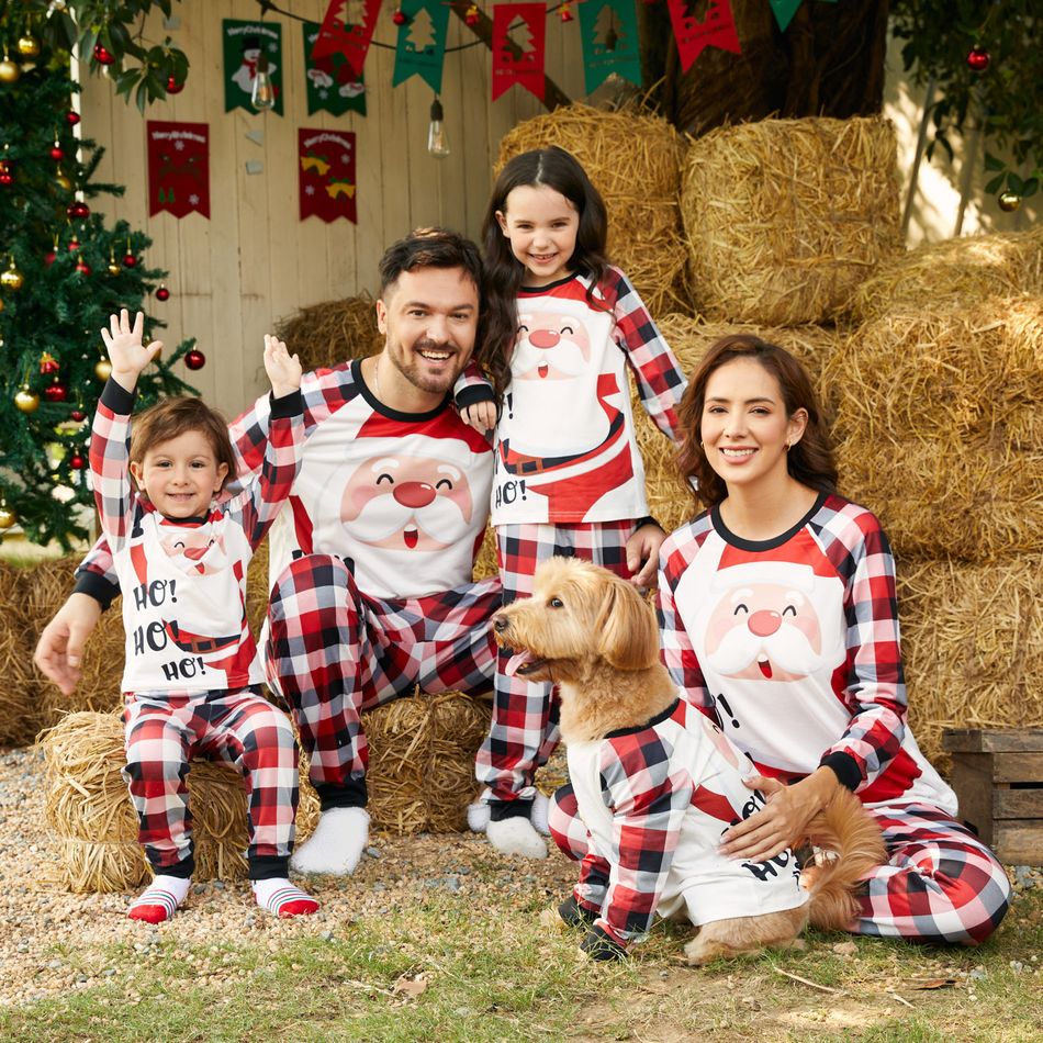 Weihnachten Familien-Looks Langärmelig Familien-Outfits Pyjamas (Flame Resistant) Farbblock big image 3