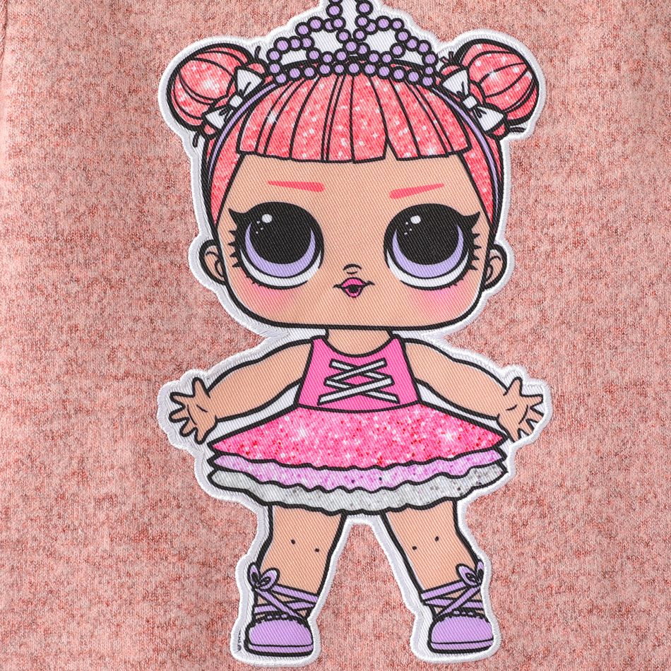 L.O.L. SURPRISE! 2pcs Toddler Girl Mock Neck Long-sleeve Dress and Bag Pink big image 2