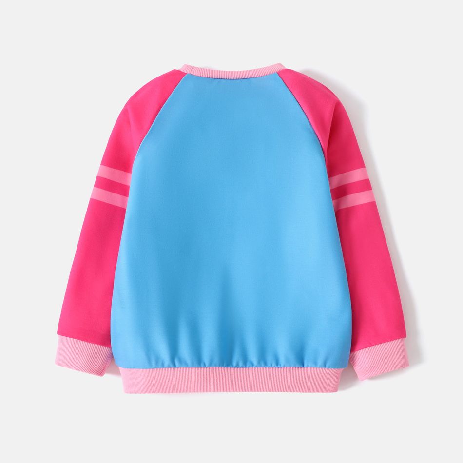 PAW Patrol Toddler Boy/Girl Christmas Colorblock Raglan Sleeve Pullover Sweatshirt Pink big image 6