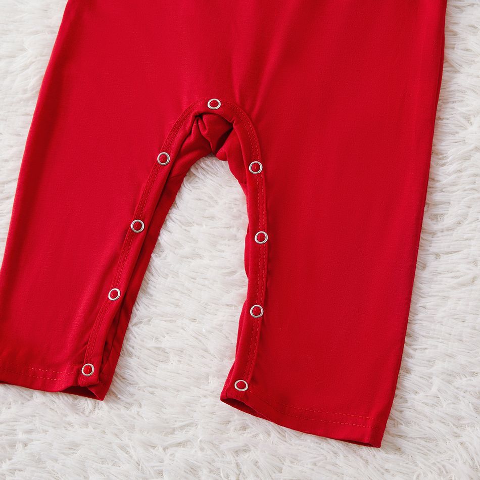 Christmas Letter Print Family Matching Pajamas Sets Red big image 13