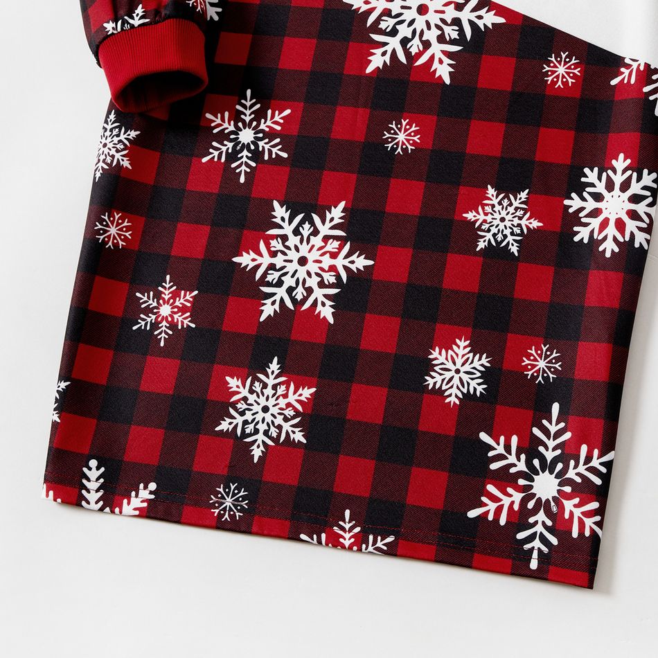 Natal Look de família Manga comprida Conjuntos de roupa para a família Conjuntos vermelho branco big image 8