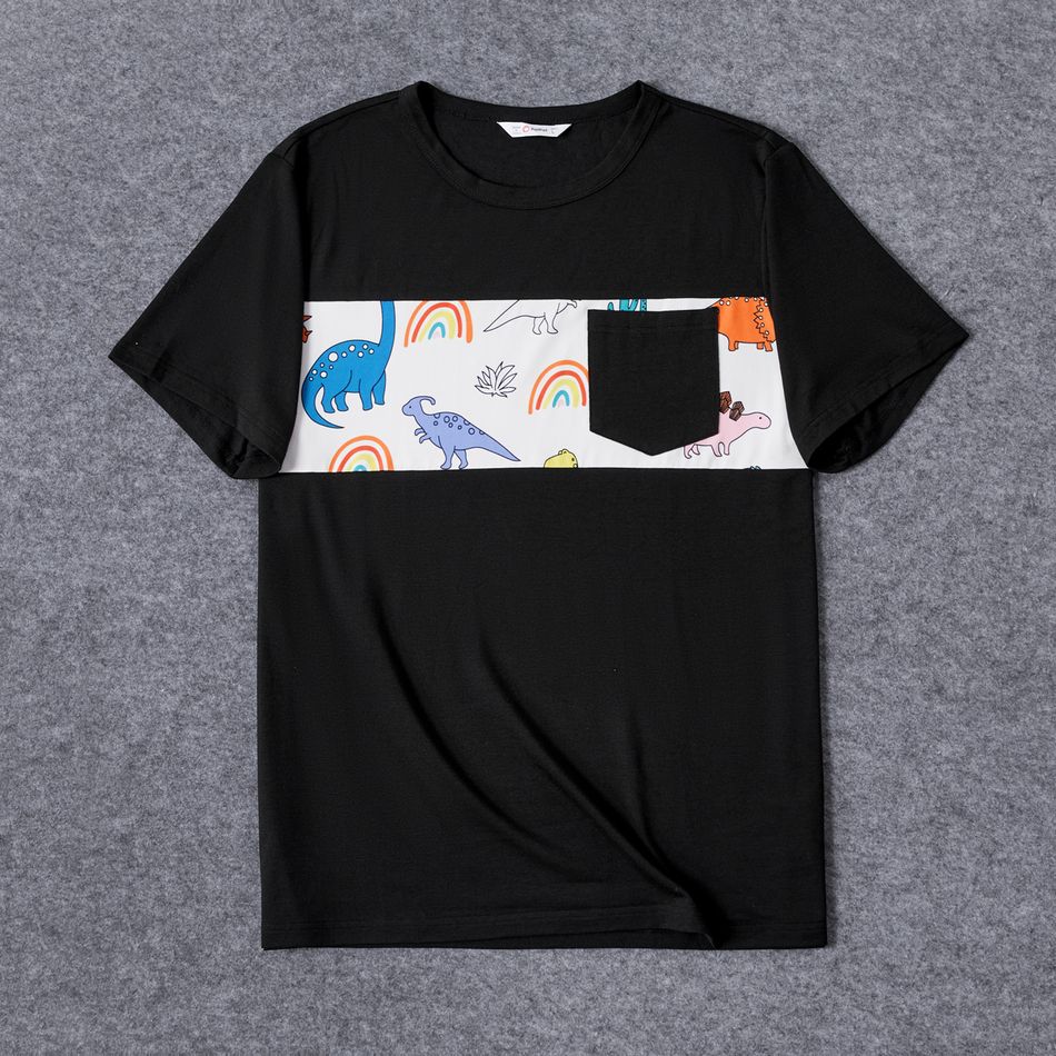 Look de família Dinossauro Manga curta Conjuntos de roupa para a família Conjuntos colorido big image 5