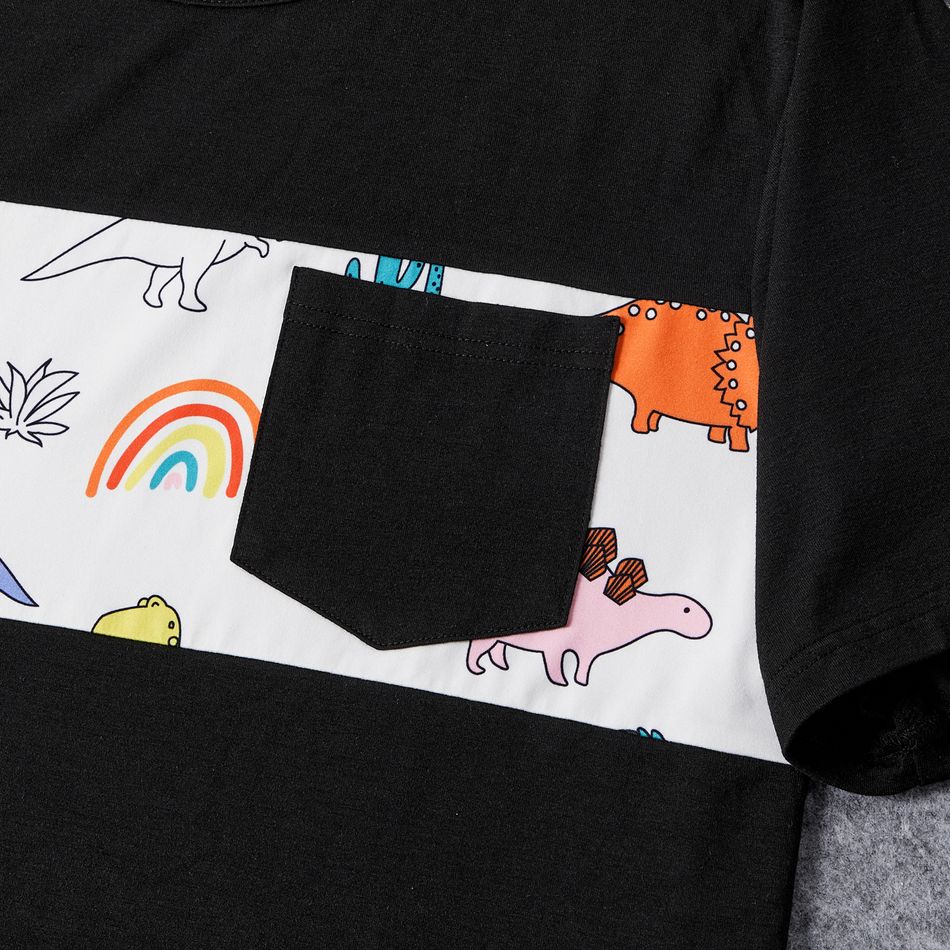 Look de família Dinossauro Manga curta Conjuntos de roupa para a família Conjuntos colorido big image 6