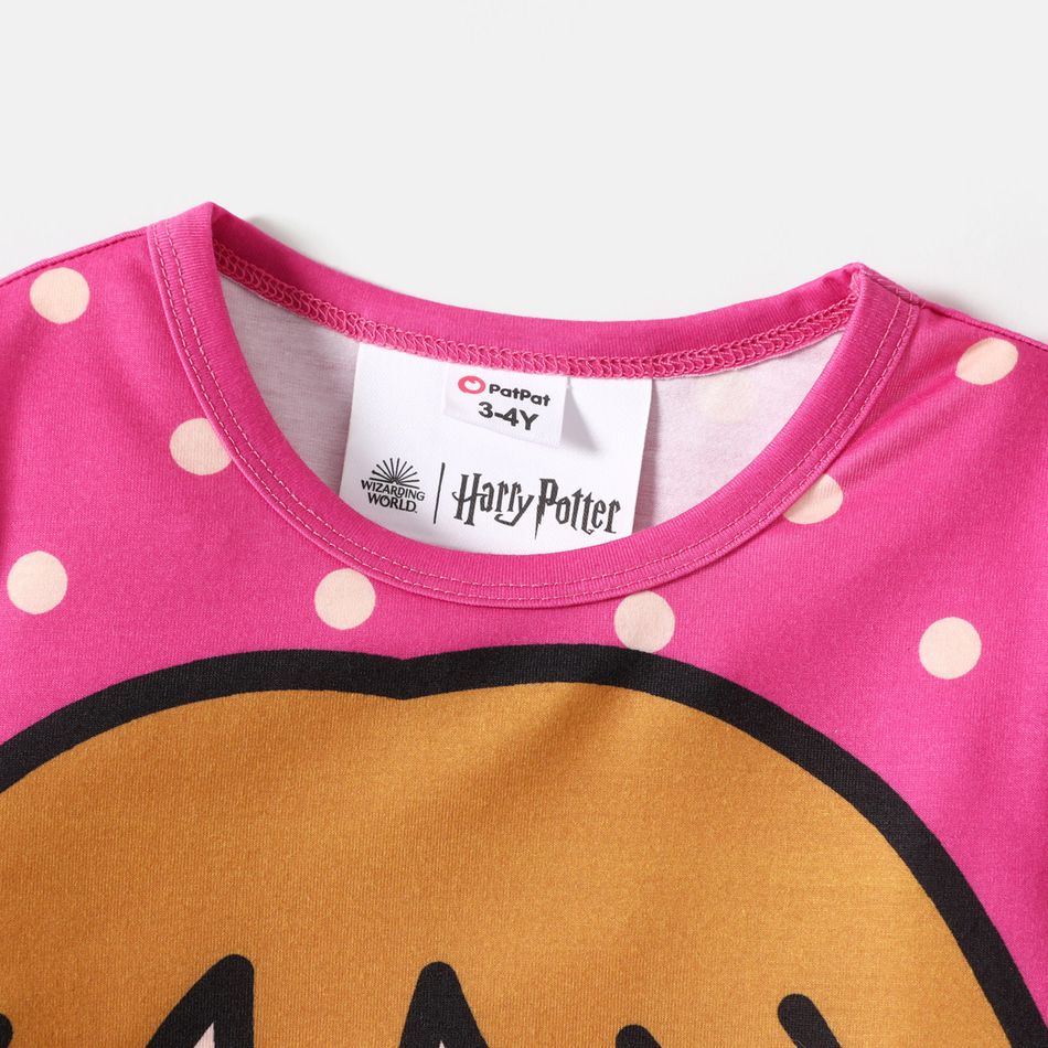 Harry Potter 2pcs Toddler Gil/Boy Character Print Striped Sweatshirt and Pants Set Red big image 4
