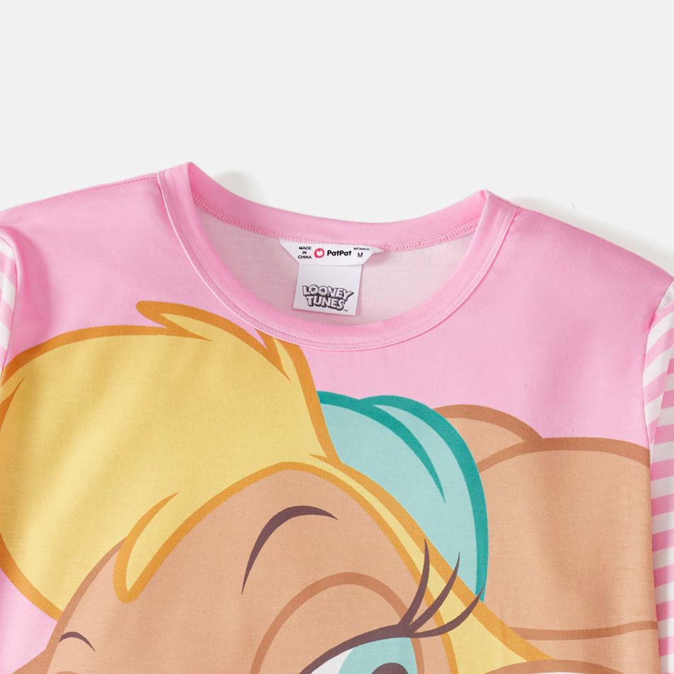 Looney Tunes Family Matching Striped Long-sleeve Cartoon Print Sweatshirts Multi-color big image 7