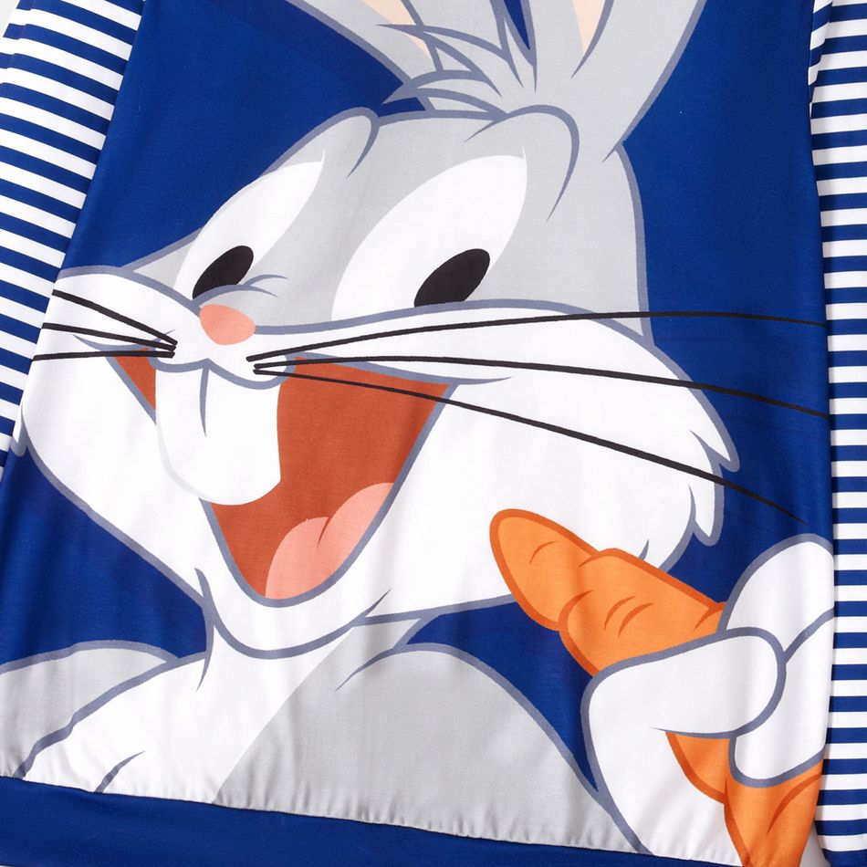 Looney Tunes Family Matching Striped Long-sleeve Cartoon Print Sweatshirts Multi-color big image 4