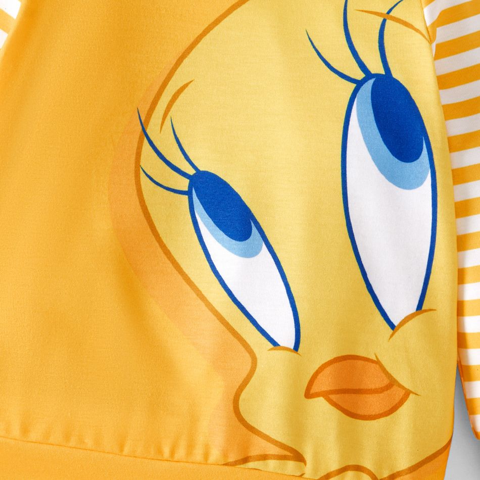 Looney Tunes Family Matching Striped Long-sleeve Cartoon Print Sweatshirts Multi-color big image 13