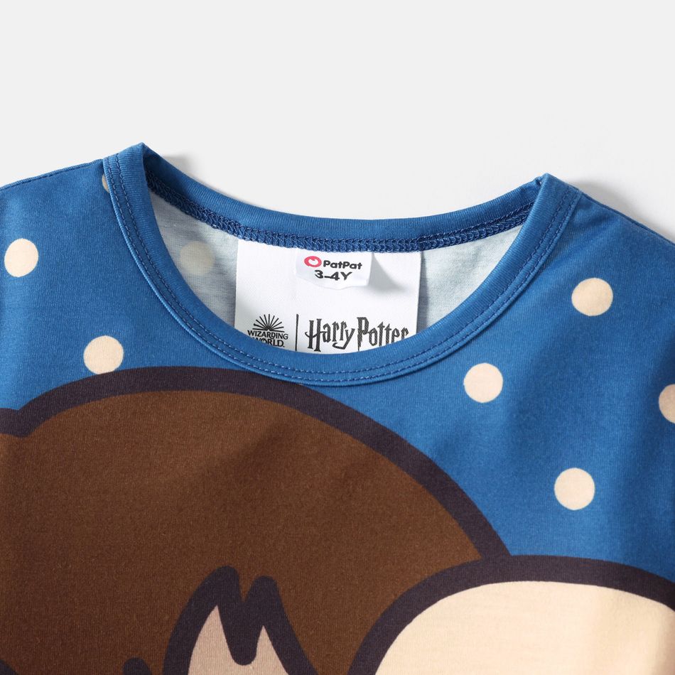 Harry Potter 2pcs Toddler Gil/Boy Character Print Striped Sweatshirt and Pants Set Tibetanblue big image 3