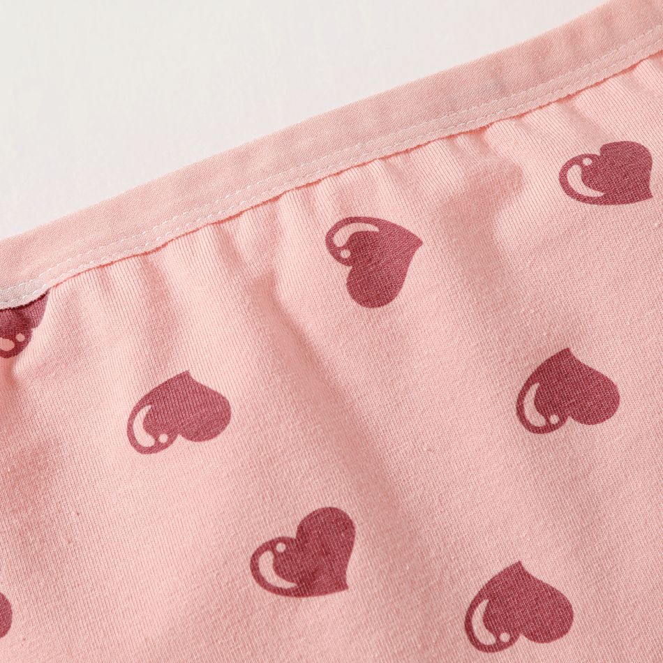 4-Pack Kid Girl Polka dots/Plaid/Heart/Figure Print Underwear Boxer Briefs Multi-color big image 4