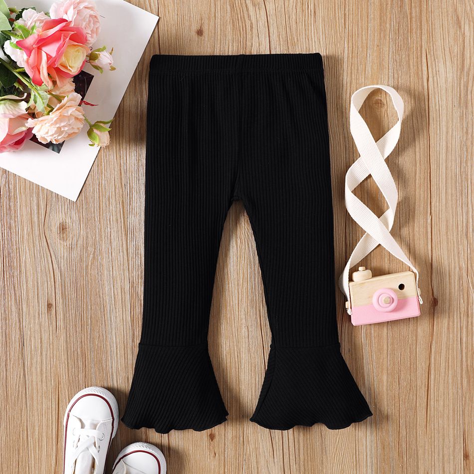 Enfant en bas âge Fille Tendance Leggings / Slim fit / Bootcut Noir big image 2