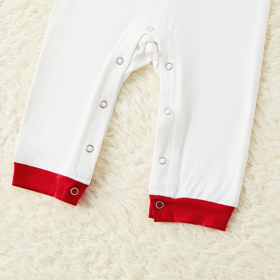 Natal Look de família Manga comprida Conjuntos de roupa para a família Pijamas (Flame Resistant) Vermelho/Branco big image 11