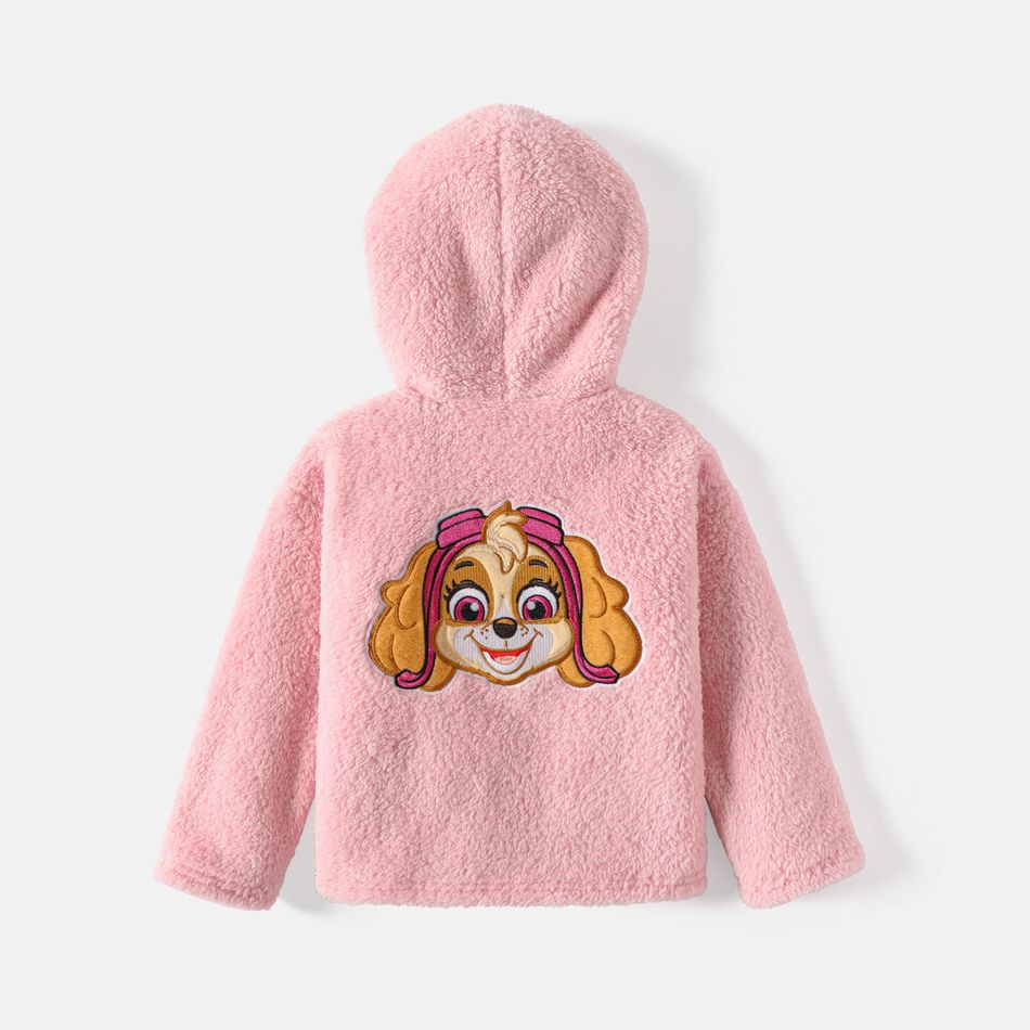 PAW Patrol Toddler Girl/Boy Embroidered Fleece Hooded Jacket Pink big image 3