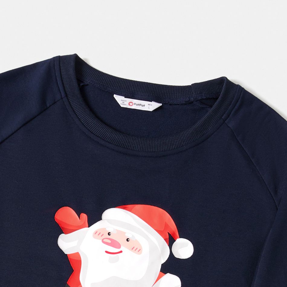 Natal Look de família Manga comprida Conjuntos de roupa para a família Conjuntos azul tibetano big image 11
