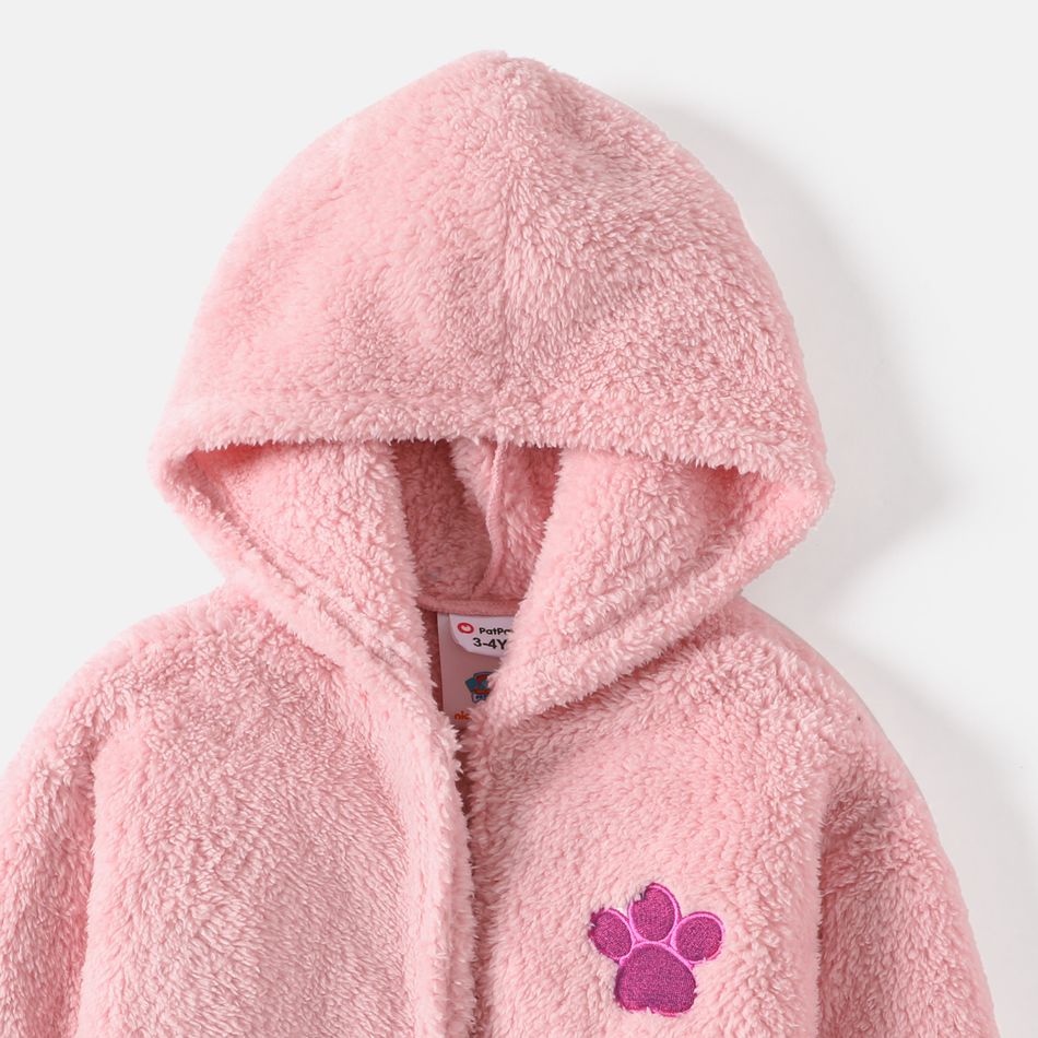 PAW Patrol Toddler Girl/Boy Embroidered Fleece Hooded Jacket Pink big image 5