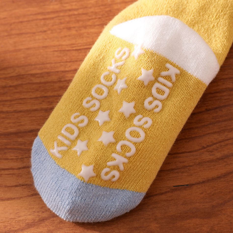 Baby / Toddler Cartoon Animal Print Crew Socks Yellow big image 5