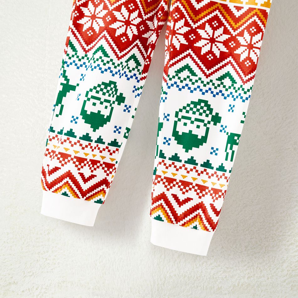 Natal Look de família Manga comprida Conjuntos de roupa para a família Pijamas (Flame Resistant) colorido big image 10