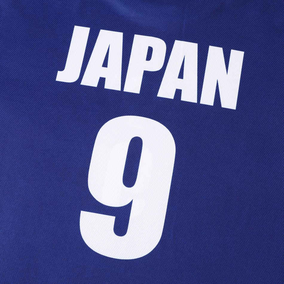 Family Matching Dark Blue Short-sleeve Graphic Football T-shirts (Japan) Tibetanblue big image 8