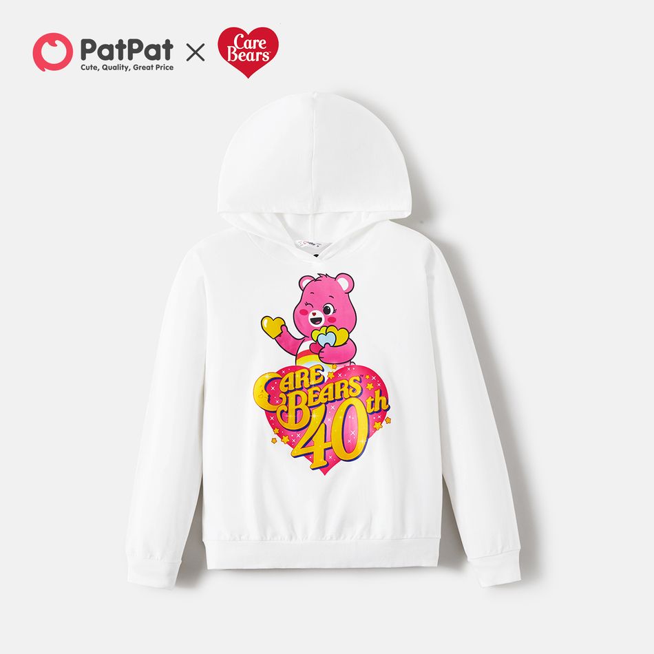 Care Bears Family Matching 100% Cotton Long-sleeve Graphic Print Hoodies White big image 4