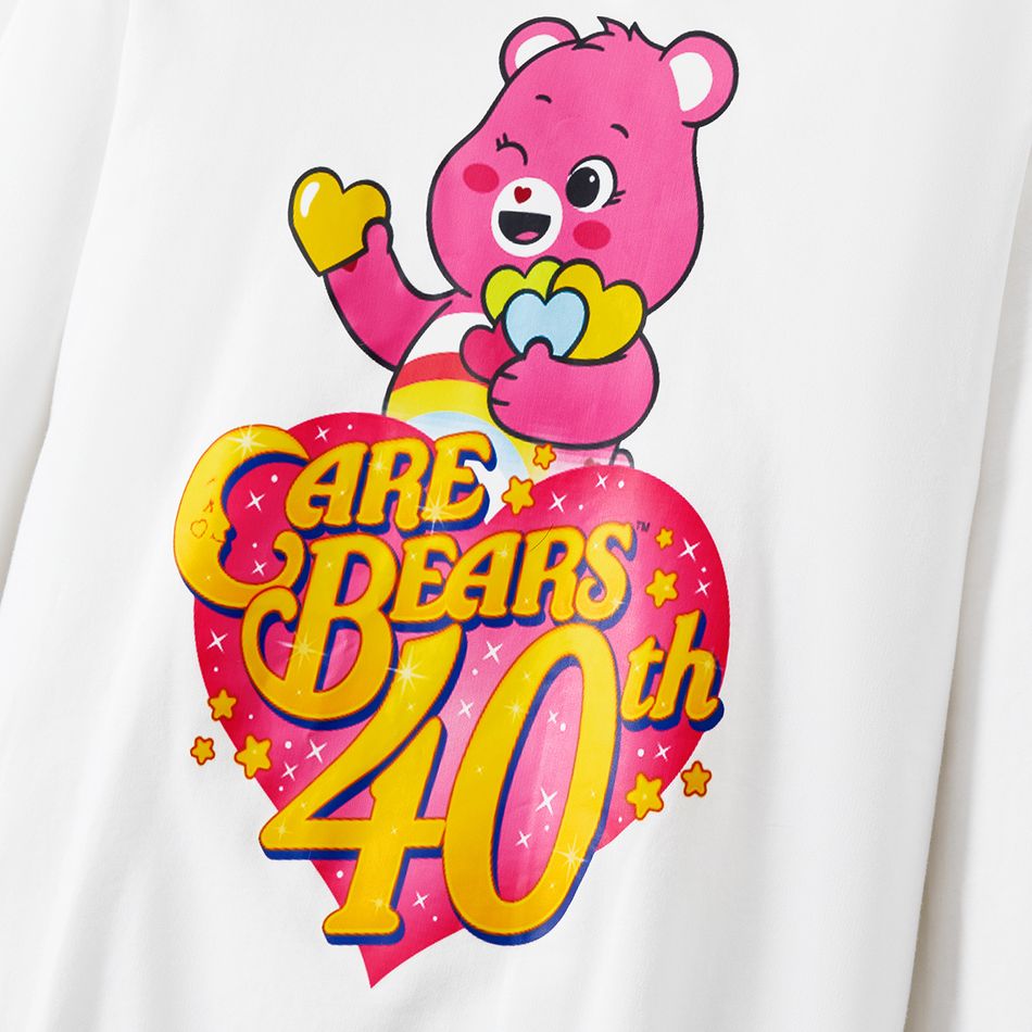 Care Bears Family Matching 100% Cotton Long-sleeve Graphic Print Hoodies White big image 5