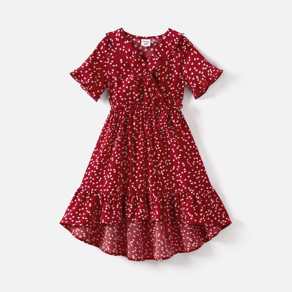 Dia da Mãe Manga curta Vestidos Mãe e eu escarlate big image 6