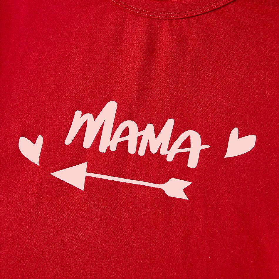 Valentine's Day Mommy and Me Short-sleeve Graphic Sets ColorBlock big image 3