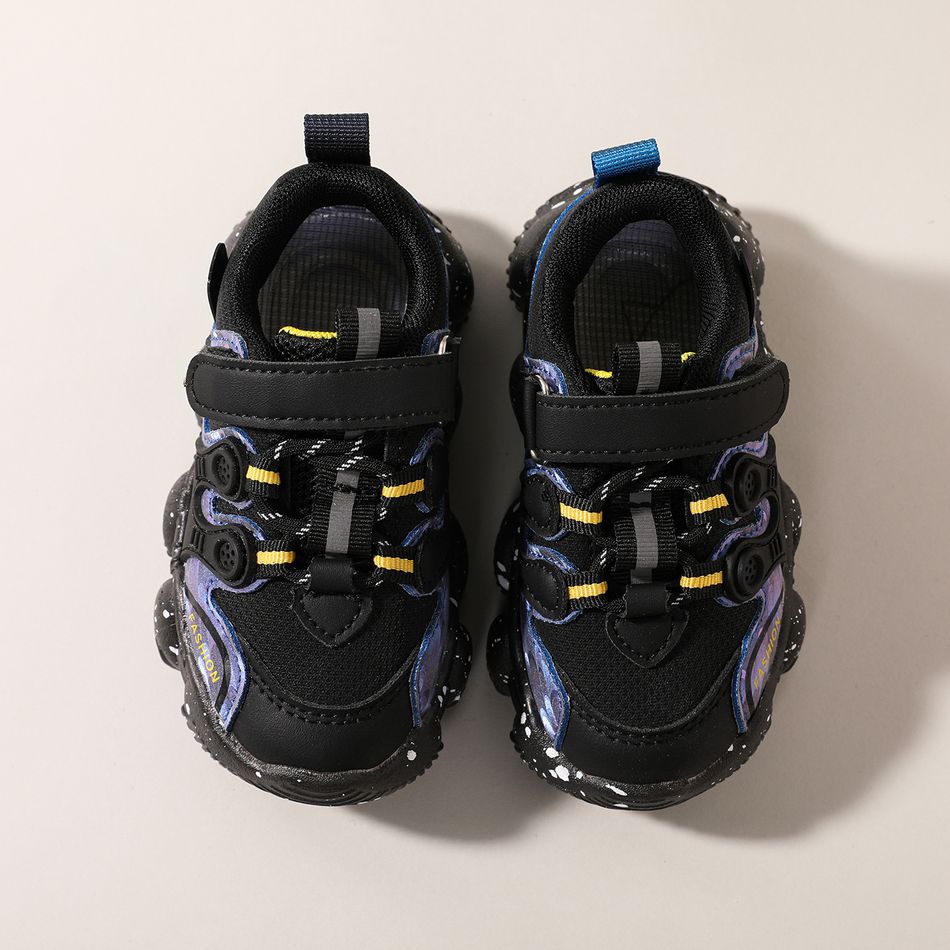 Toddler / Kid Fashion Breathable Mesh Panel Chunky Sneakers Blue big image 3