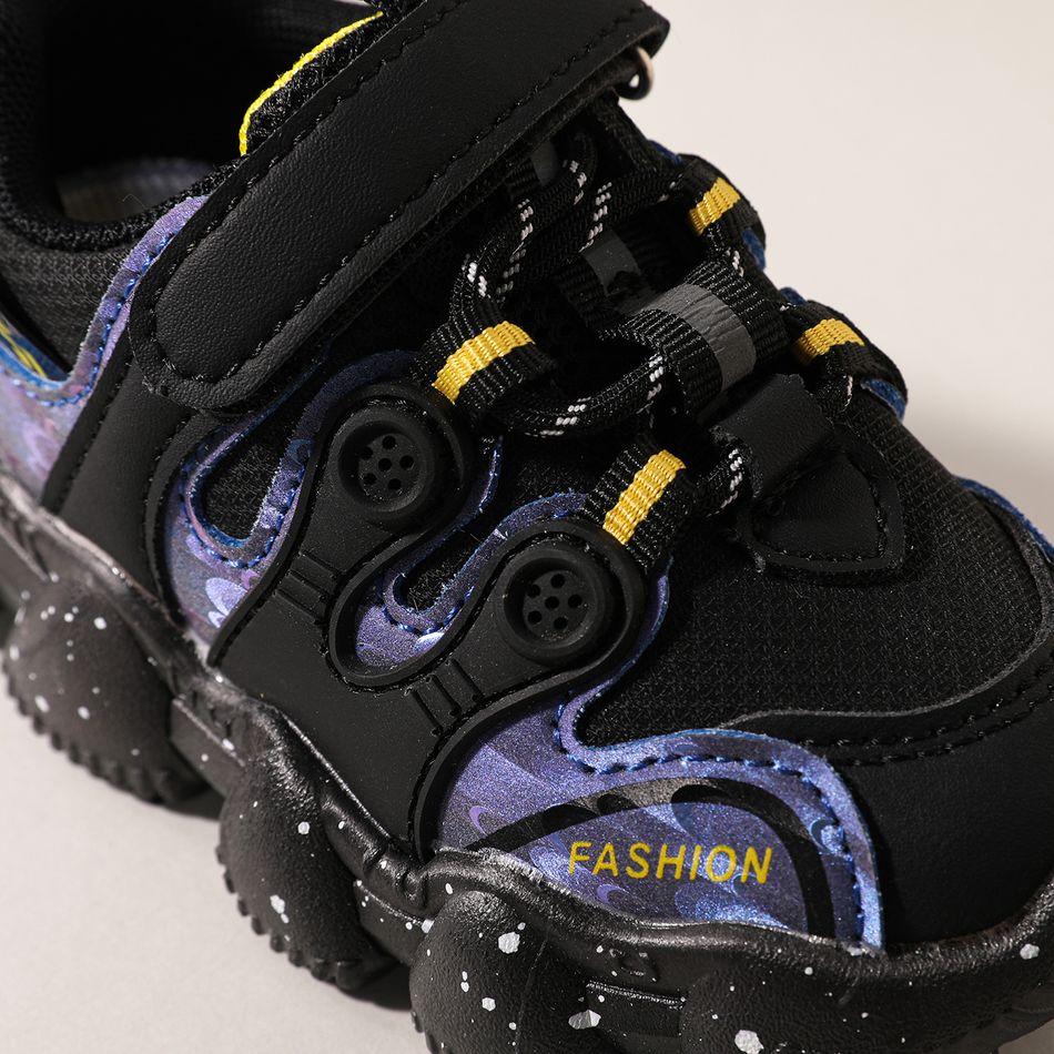 Toddler / Kid Fashion Breathable Mesh Panel Chunky Sneakers Blue big image 4