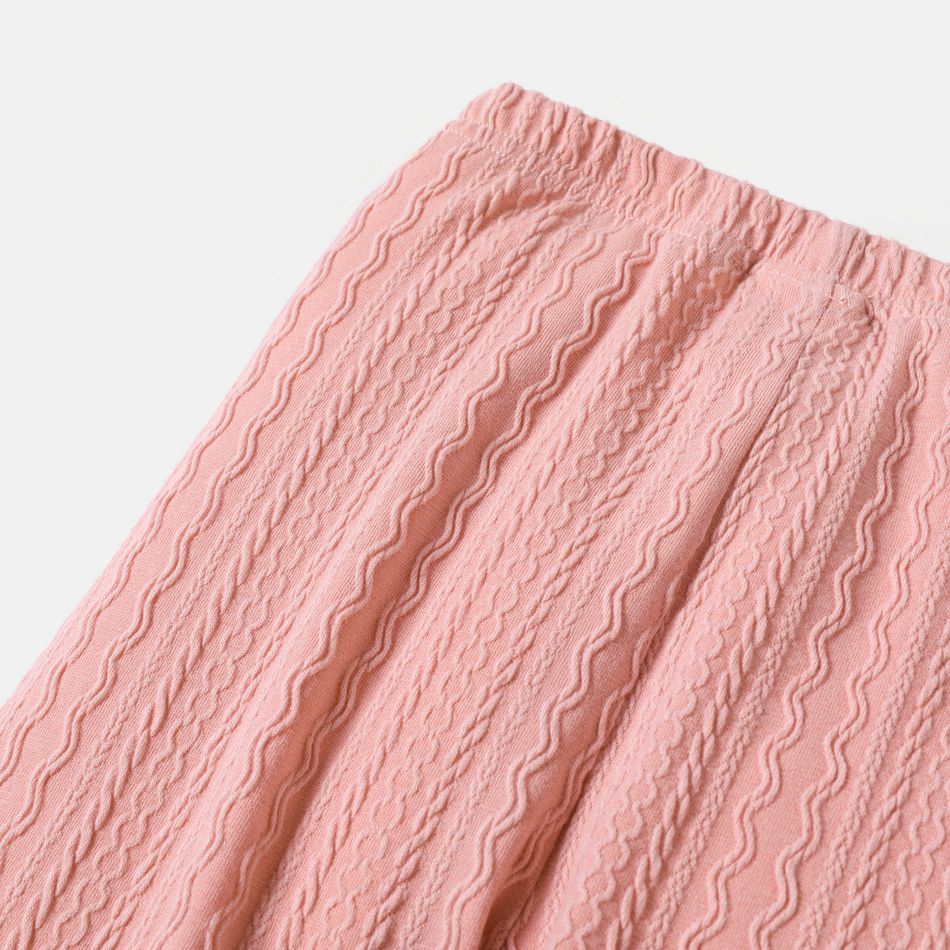 L.O.L. SURPRISE! Toddler Girl Cable Knit Textured Elasticized Leggings Pink big image 5