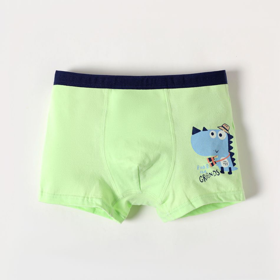 3-Pack Kid Boy Dinosaur Print Boxer Briefs Underwear Multi-color big image 9