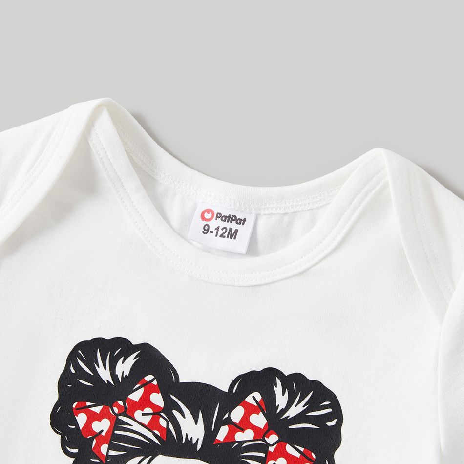 Mommy and Me 95% Cotton Short-sleeve Figure Print Tee ColorBlock big image 11